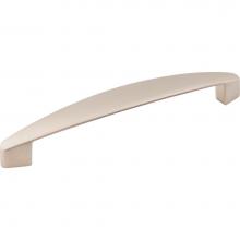 Hardware Resources 308-128DN - 128 mm Center-to-Center Dull Nickel Asymmetrical Belfast Cabinet Pull