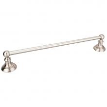Hardware Resources BHE5-03SN-R - Fairview Satin Nickel 18'' Single Towel Bar - Retail Packaged