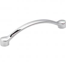 Hardware Resources 745-128PC - 128 mm Center-to-Center Polished Chrome Arched Belfast Cabinet Pull