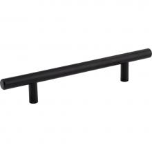 Hardware Resources 204SSMB - 128 mm Center-to-Center Hollow Matte Black Stainless Steel Naples Cabinet Bar Pull