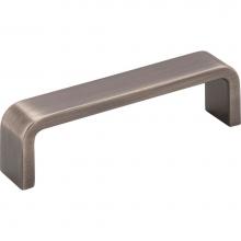 Hardware Resources 193-96BNBDL - 96 mm Center-to-Center Brushed Pewter Square Asher Cabinet Pull