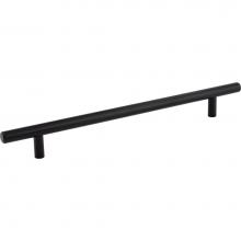 Hardware Resources 302SSMB - 224 mm Center-to-Center Hollow Matte Black Stainless Steel Naples Cabinet Bar Pull