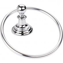 Hardware Resources BHE5-06PC-R - Fairview Polished Chrome Towel Ring - Retail Packaged