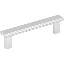 Hardware Resources 183-96PC - 96 mm Center-to-Center Polished Chrome Square Park Cabinet Pull