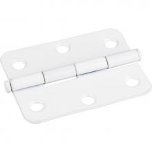 Hardware Resources 33529BWH - Bright White 2-1/2'' x 2'' Radius Butt Hinge