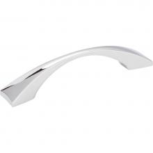 Hardware Resources 525-96PC - 96 mm Center-to-Center Polished Chrome Square Glendale Cabinet Pull