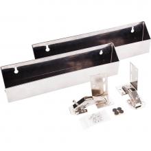 Hardware Resources TOSS11S-R - 11'' Slim Depth Stainless Steel Tip-Out Tray Kit for Sink Front