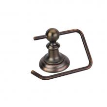 Hardware Resources BHE5-07DBAC - Fairview Brushed Oil Rubbed Bronze Euro Paper Holder - Contractor Packed
