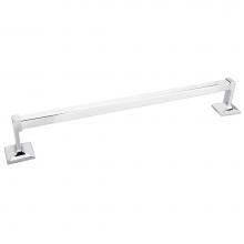 Hardware Resources BHE1-03PC - Bridgeport Polished Chrome 18'' Single Towel Bar - Contractor Packed