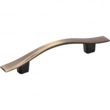 Hardware Resources 840AB - 3'' Center-to-Center Brushed Antique Brass Square Kingsport Cabinet Pull