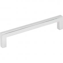 Hardware Resources 625-128PC - 128 mm Center-to-Center Polished Chrome Square Stanton Cabinet Bar Pull