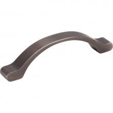 Hardware Resources 511-96BNBDL - 96 mm Center-to-Center Brushed Pewter Arched Seaver Cabinet Pull