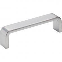 Hardware Resources 193-96BC - 96 mm Center-to-Center Brushed Chrome Square Asher Cabinet Pull