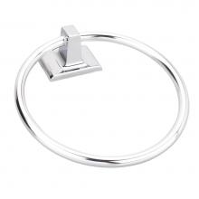 Hardware Resources BHE1-06PC-R - Bridgeport Polished Chrome Towel Ring - Retail Packaged