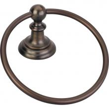 Hardware Resources BHE5-06DBAC - Fairview Brushed Oil Rubbed Bronze Towel Ring - Contractor Packed