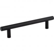 Hardware Resources 174SSMB - 128 mm Center-to-Center Hollow Matte Black Stainless Steel Naples Cabinet Bar Pull