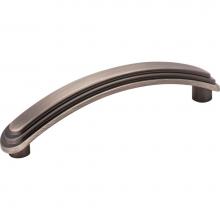 Hardware Resources 331-96BNBDL - 96 mm Center-to-Center Brushed Pewter Arched Calloway Cabinet Pull