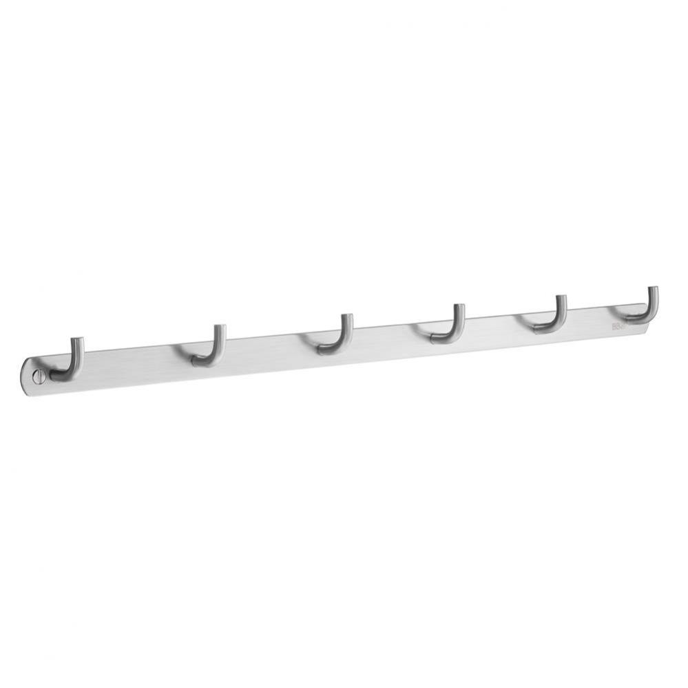 Rack 6 Hook Brushed Stainless Steel