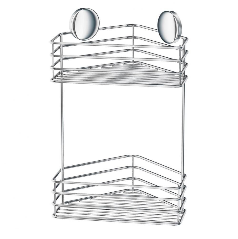 BESLAGSBODEN Double Corner Shower Basket