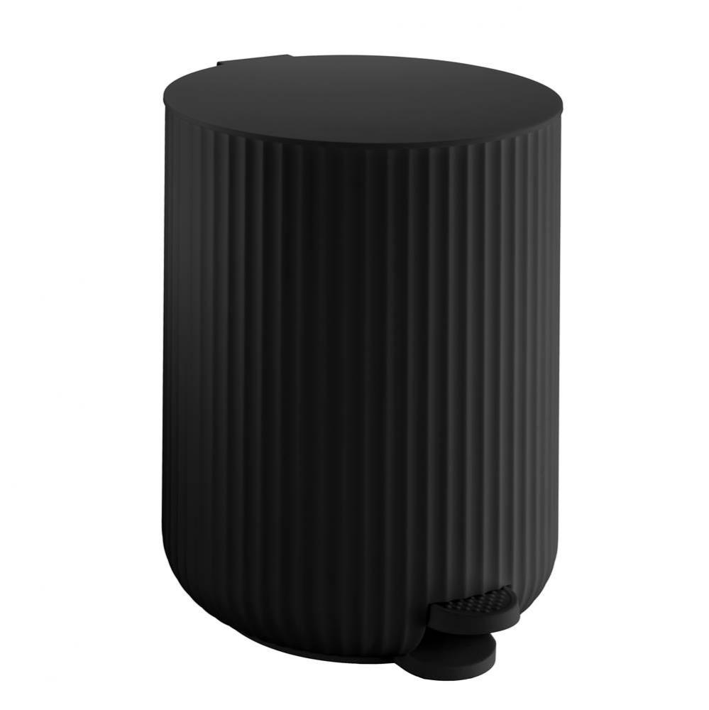 Pedal Bin, 1 Gal Soft Close- Black Poluresin