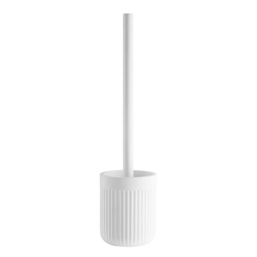 Toilet Brush-Matt White Polyresin