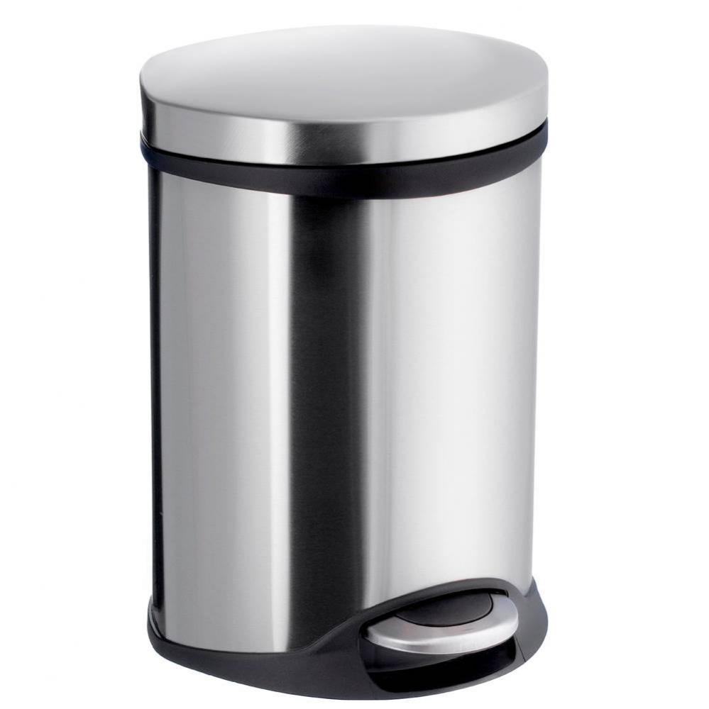 Step Trash Bin - Brushed Stainless Steel - 1 1/2 Gallon