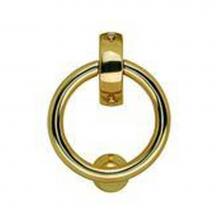 Smedbo B098P - Finnish Ring Knocker, Pol Brass W