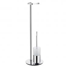 Smedbo FK312 - OUTLINE Toilet Roll Holder Free Standing/Toilet Brush incl. Container