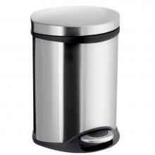 Smedbo FK663 - Step Trash Bin - Brushed Stainless Steel - 1 1/2 Gallon