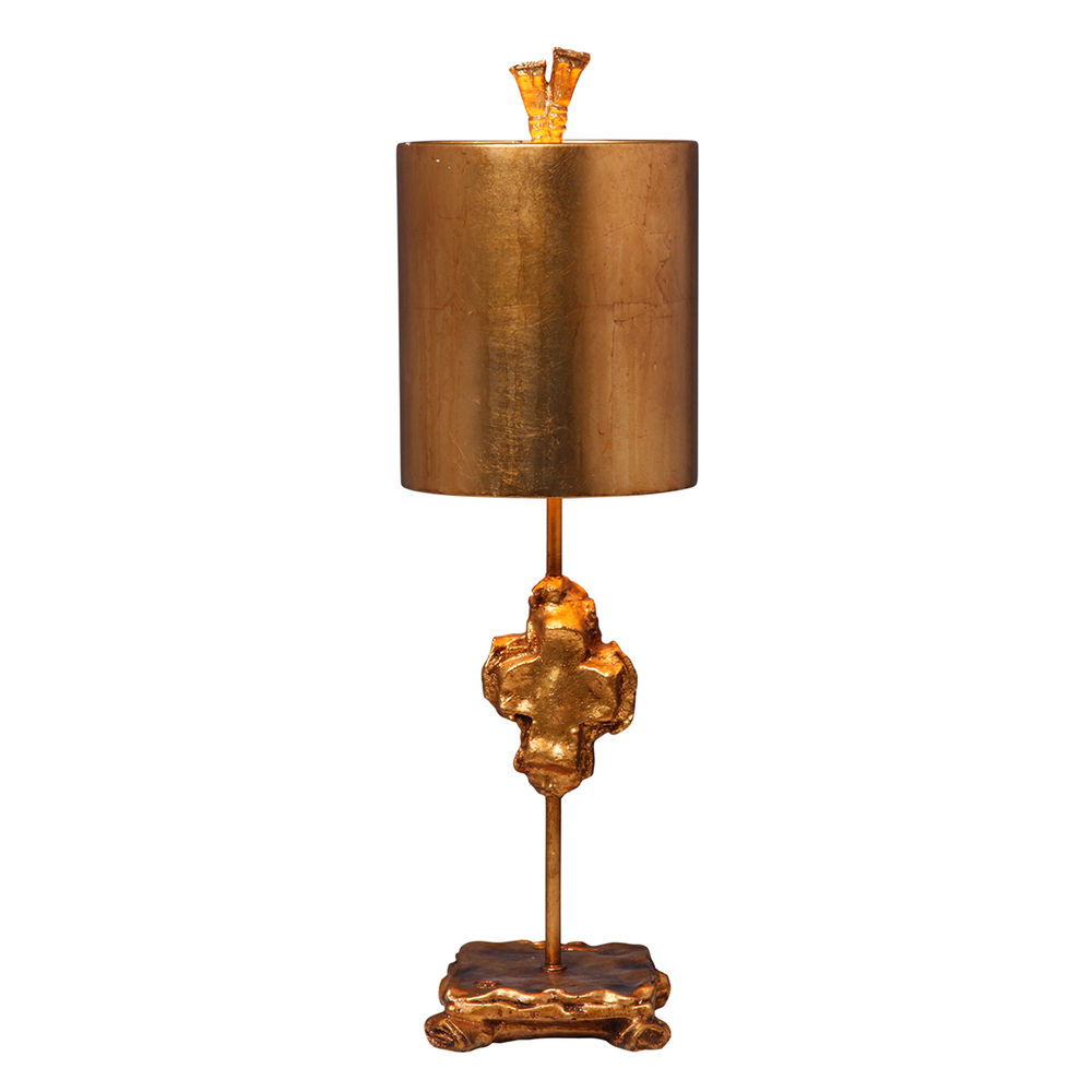 Cross Gold Accent Table Lamp in Lucas McKearn&#39;s Distressed Finish