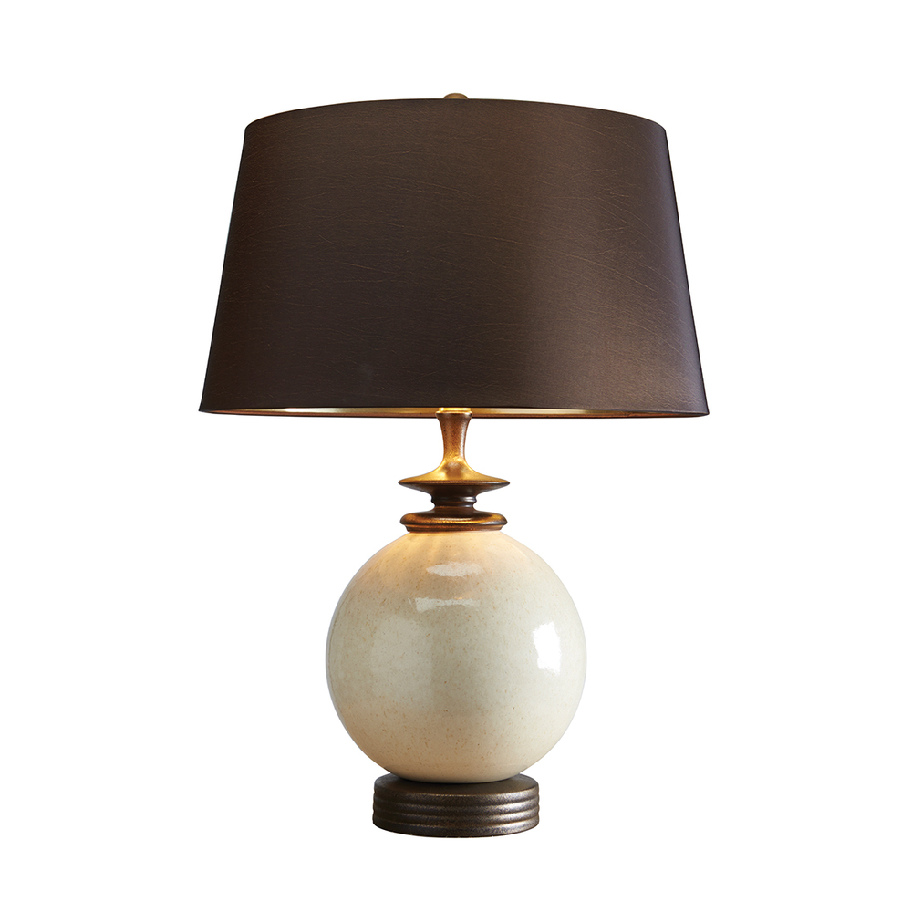 Clara Traditional Neutral Orb Living or bedroom Table Lamp