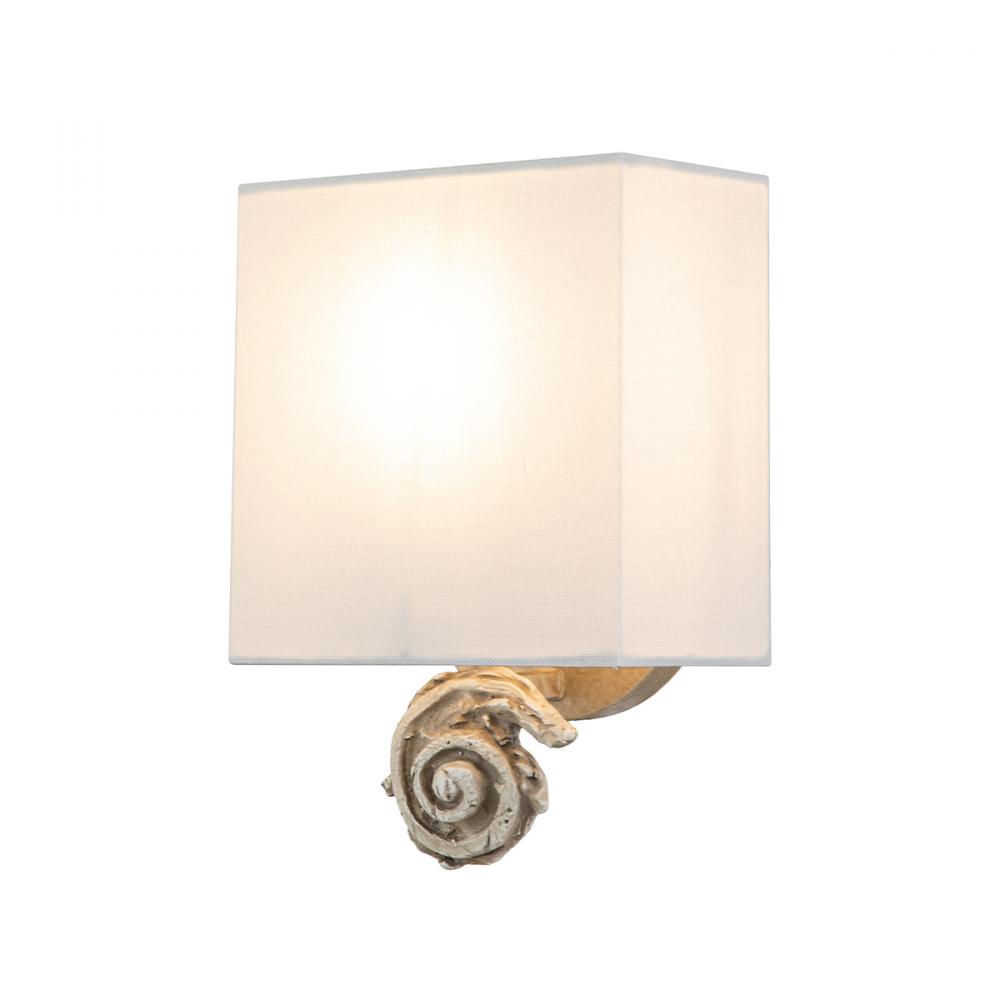 Swirl Small Sconce in Bone Finish