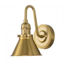 Lucas McKearn BB90684AGB-1 - Provence 1 Light Bath Sconce In Aged Brass