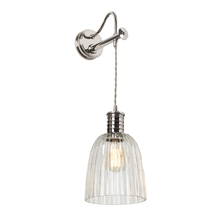 Lucas McKearn EL/DOUILLE1PNGS753 - Douille Sconce with Glass Rustic and Industrial Wall Art in Silver