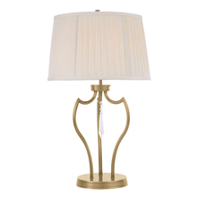 Lucas McKearn EL/PM/TLAB - Pimlico Table Lamp Aged Brass with Crystal in Traditional Style