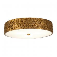 Lucas McKearn FM1158G-RD-20 - Mosaic 3-Light Flush in Gold