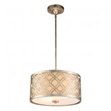 Lucas McKearn GN/ARABELLA/P/M-S - Medium Kitchen Pendant to Semi Flush in Distressed Silver By Lucas McKearn