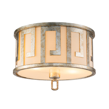 Lucas McKearn GN/Lemuria/F-S - Lemuria 2 Light Flush mount Ceiling in Distressed Silver Traditional By Lucas McKearn