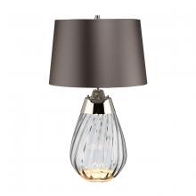 Lucas McKearn TLG3026S - Small Lena Table Lamp in Smoke with Brown Shade