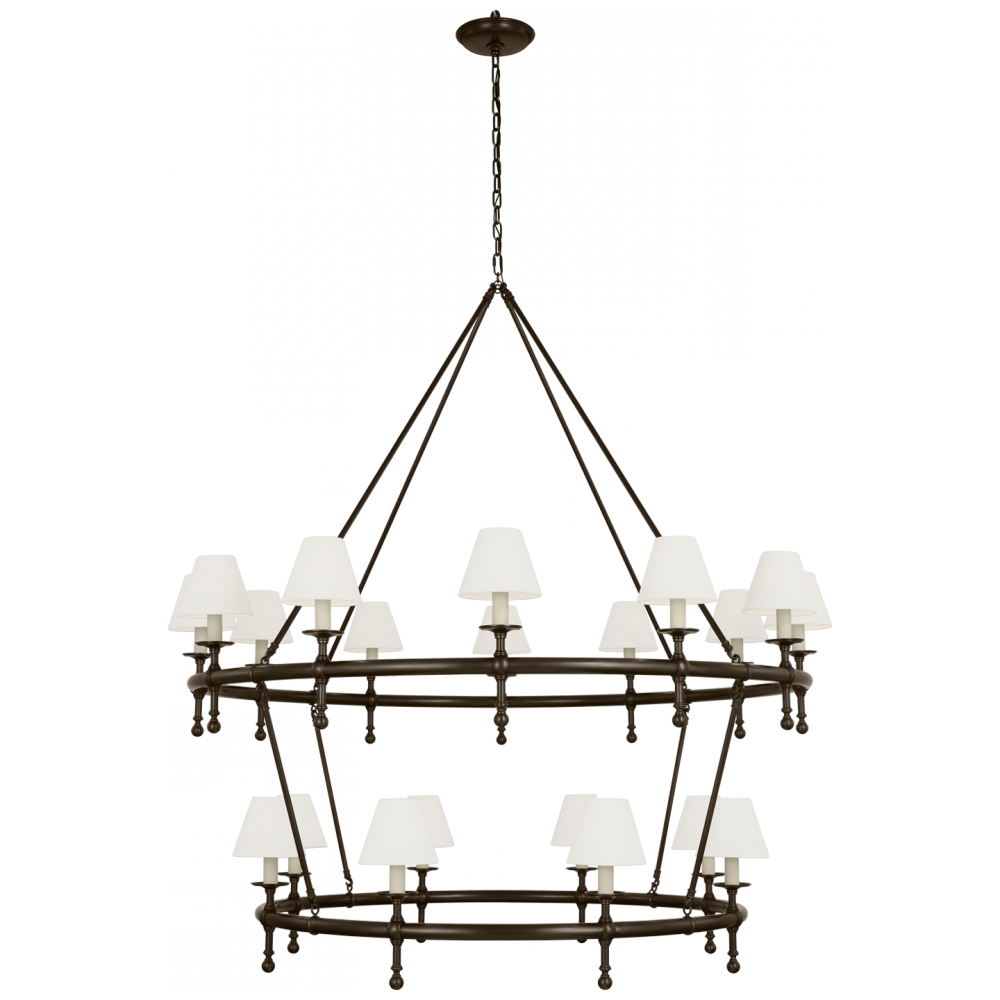 Classic 54&#34; Two-Tier Ring Chandelier