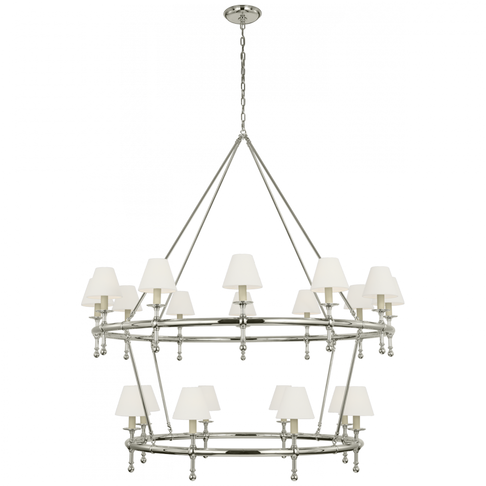 Classic 54&#34; Two-Tier Ring Chandelier