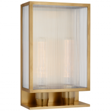 Visual Comfort & Co. Signature Collection RL BBL 2187SB-CRB - York 16" Double Box Outdoor Sconce