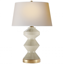 Visual Comfort & Co. Signature Collection RL CHA 8666ICO-NP - Weller Zig-Zag Table Lamp