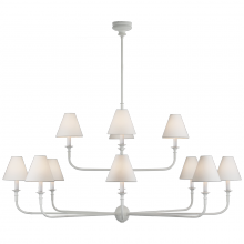 Visual Comfort & Co. Signature Collection RL TOB 5453PW-L - Piaf Grande Two-Tier Chandelier
