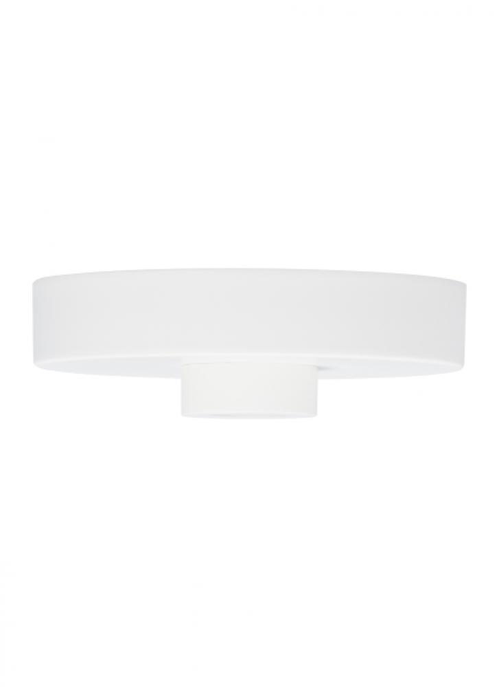 Modern Line-Voltage Shallow Canopy in a Matte White finish
