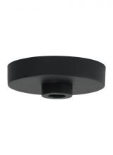 Visual Comfort & Co. Modern Collection 700SHLCNPY5MBK - Modern Line-Voltage Shallow Canopy in a Matte Black finish
