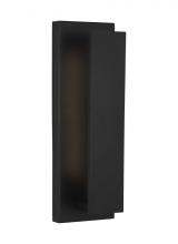 Visual Comfort & Co. Modern Collection 700OWNTE17B-LED930 - The Nate 17 1-Light Wet Rated Integrated Dimmable LED Outdoor Wall Sconce in Black