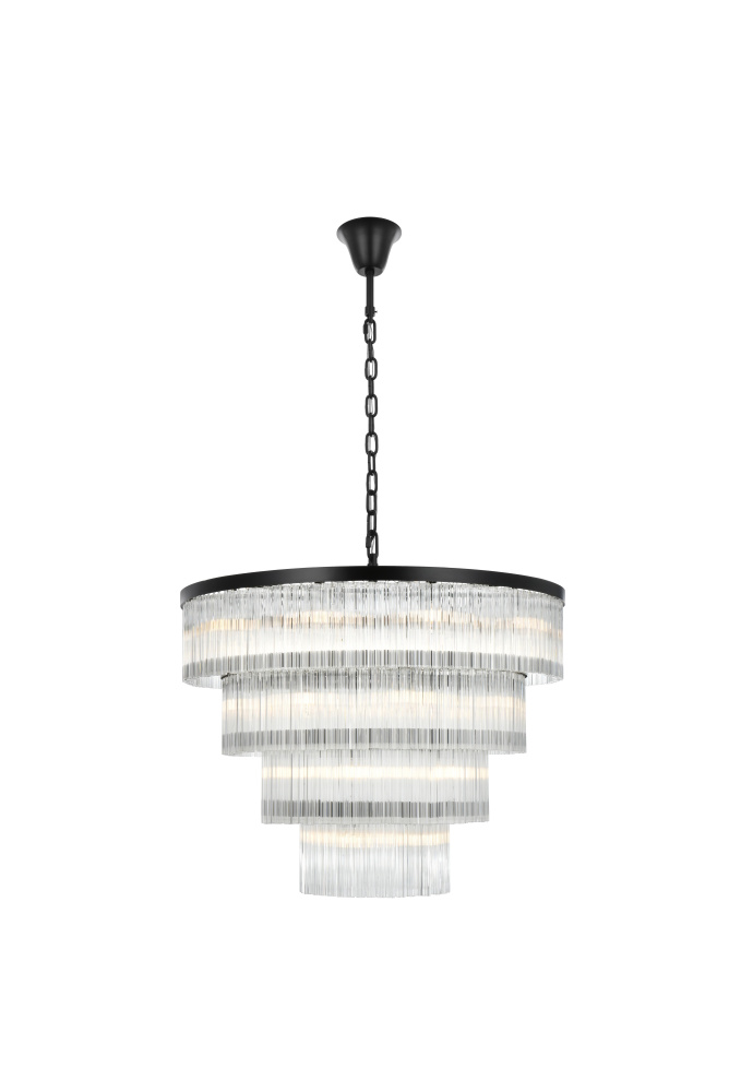 Pendant D40&#34;H31&#34;L28 Black