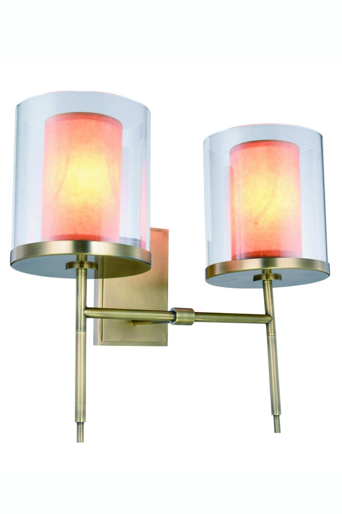 Bradford 2 light Burnished Brass Wall Sconce