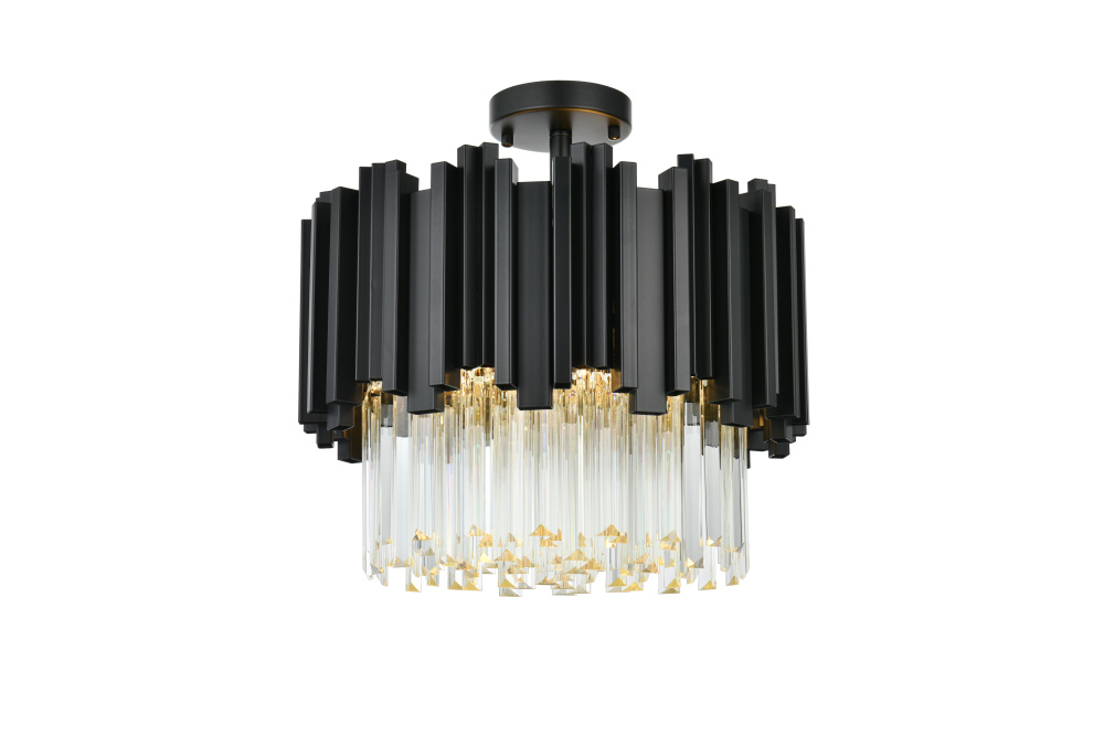 Flush Mount D16&#34; Black